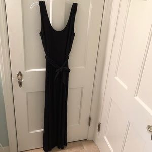 Maternity: Black Knit Maxi Dress